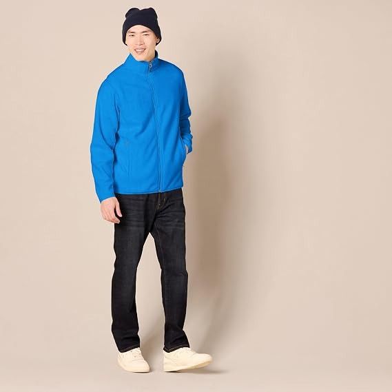 Blue Fleece Zip-Up Jacket image 2