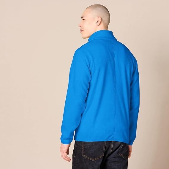 Blue Fleece Zip-Up Jacket image 5