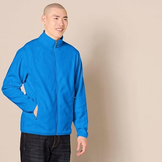 Blue Fleece Zip-Up Jacket image 4