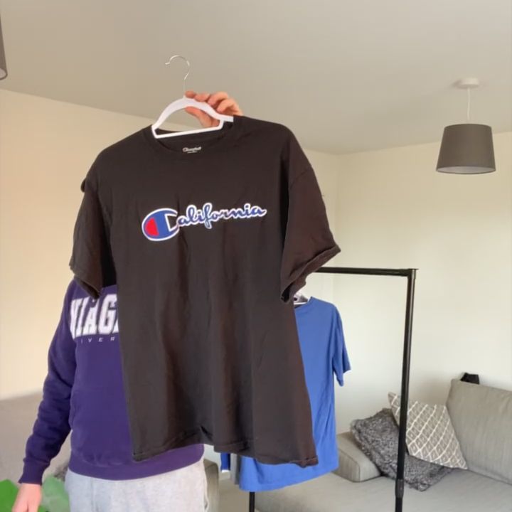 Champion Black Champion Large T-Shirt with Embroidered Details product image