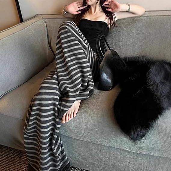 Striped Wide-Leg Pants 3