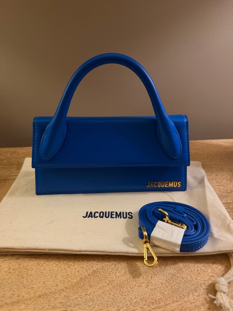 Jacquemus Blue Handbag With Detachable Strap imagen 1