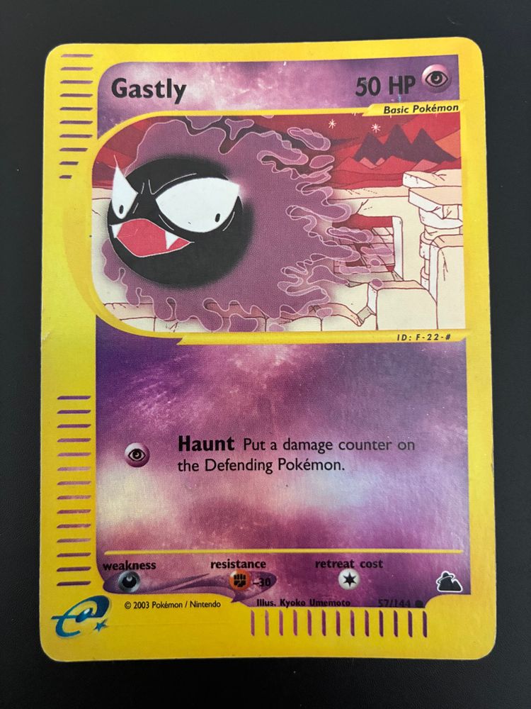 Pokémon Gastly Skyridge REVERSE ENG LP Pokémon Card product image