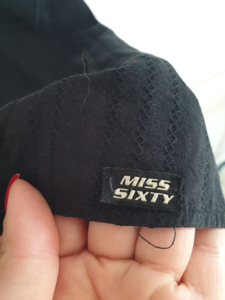 Miss Sixty black embroidered long sleeve shirt image 4