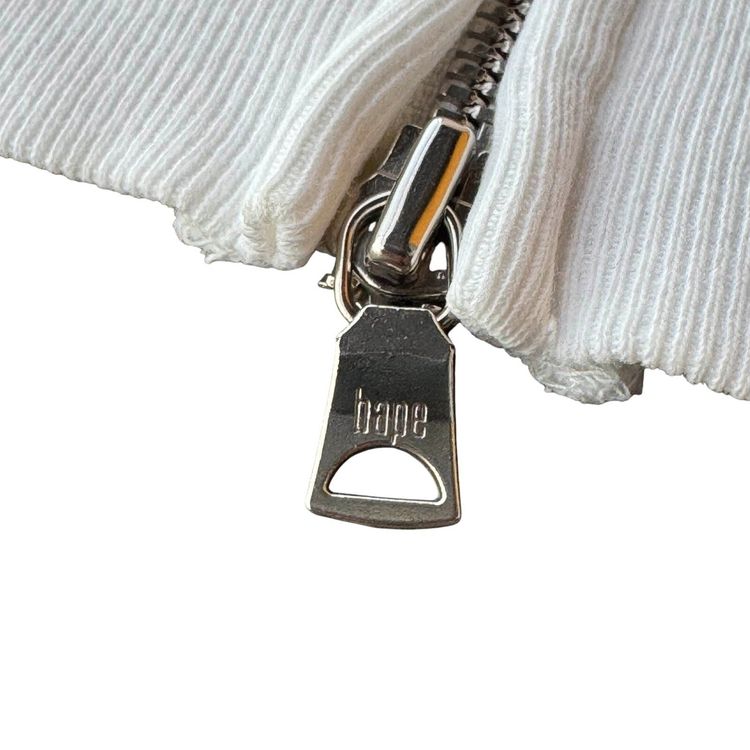 A Bathing Ape Bape Cotton Candy White Full Zip Up Hoodie image 5