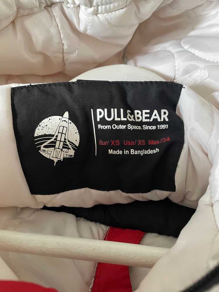 Pull&Bear Nasa Black And White Hooded Jacket 3