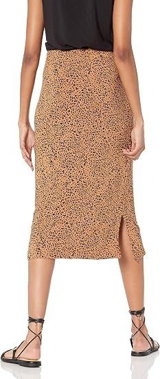 Other Brown Patterned Midi Skirt product image