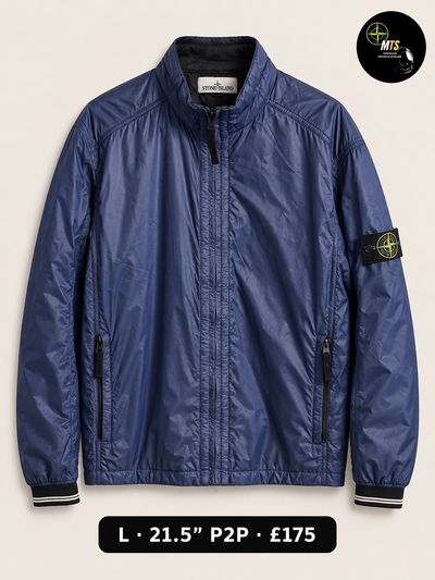 2487 Stone Island Navy micro rio stop with primaloft Jacket 21.5” P2P