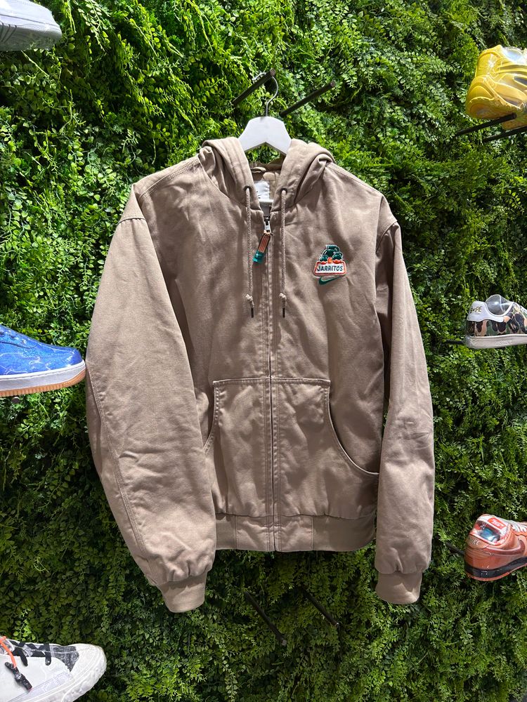 Nike Jarritos Nike Sb Brown Zip-Up Hoodie With Patch Logo product image