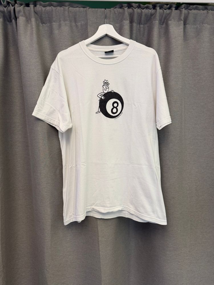 Stüssy Behind The 8 Ball Tee  White FW20