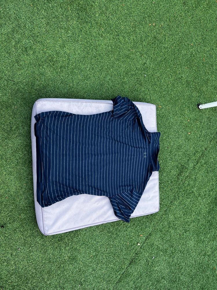 Under Armour Navy & Grey Men's The Playoff Polo Large Loose Fit 3