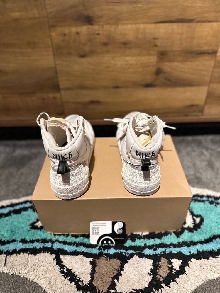 Nike Blazer Mid “Sacai White Grey” U.K. 8 imagen 7