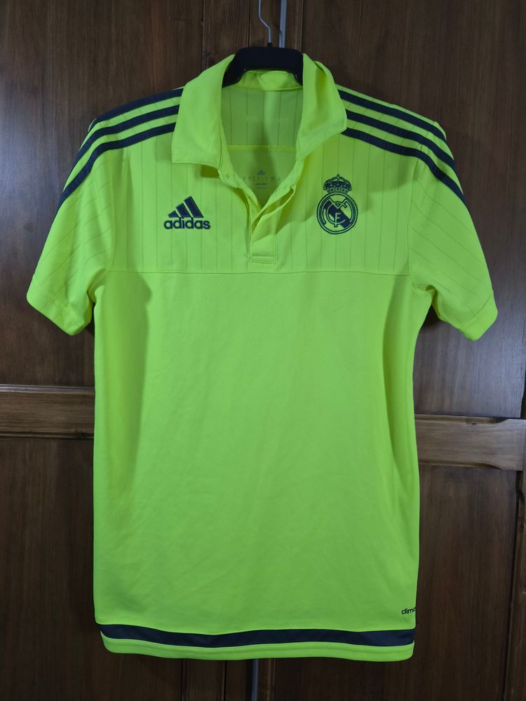 Adidas Real Madrid Yellow Football Polo Shirt imagen 1