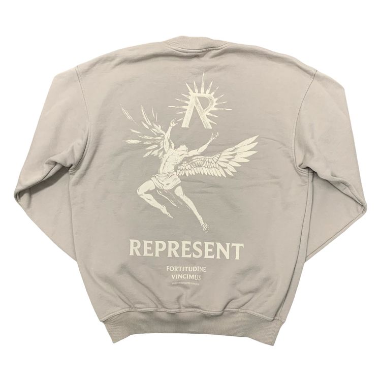 Represent XS Icarus Beige Taupe Sweater Sweatshirt Crewneck