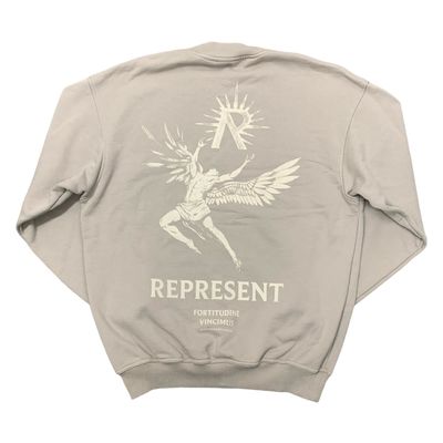Represent XS Icarus Beige Taupe Sweater Sweatshirt Crewneck