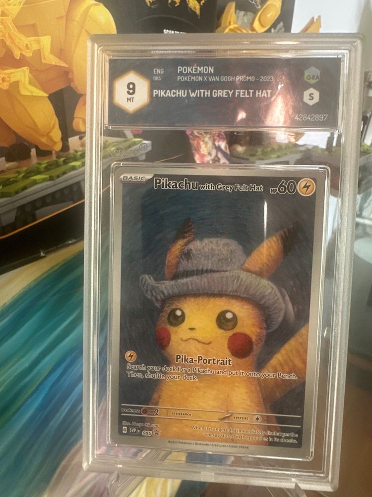 Pikachu With Grey Felt Hat Pokémon Card image 1