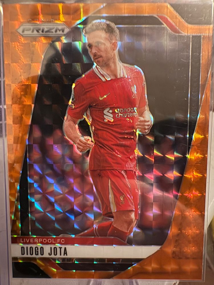 Liverpool Fc Diogo Jota Soccer Trading Card Orange Prizm box hit
