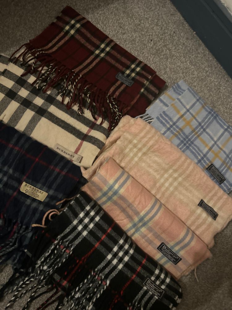  Vintage Burberry Scarves 