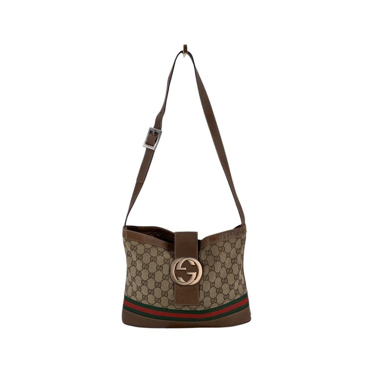 Gucci Vintage Cloth Shoulder Bag Interlocking image 1