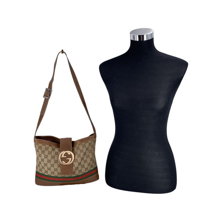 Immagine di Gucci Vintage Cloth Shoulder Bag Interlocking 2