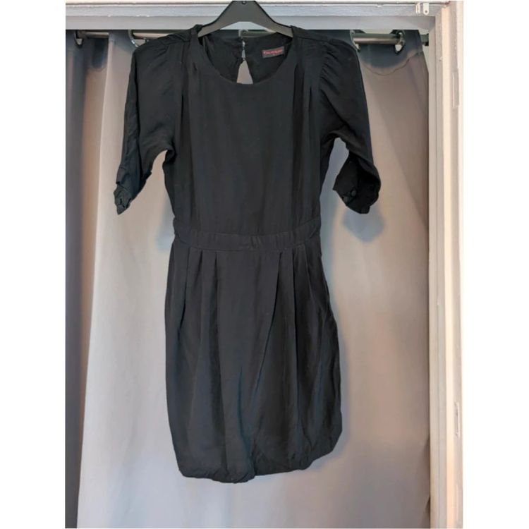 Miss Selfridge Black Cut Out Open Back Mini Dress UK 6 Goth Whimsigoth