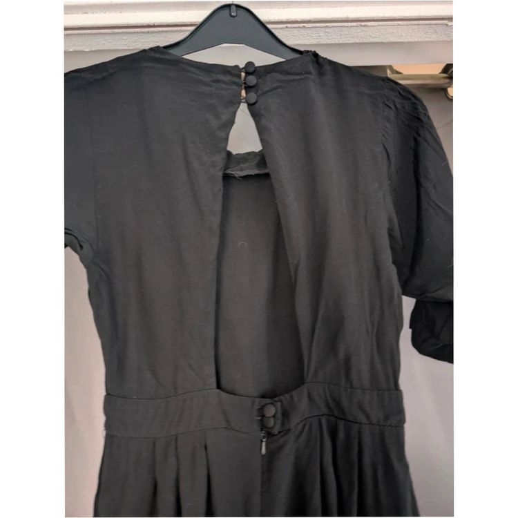 Miss Selfridge Black Cut Out Open Back Mini Dress UK 6 Goth Whimsigoth 9