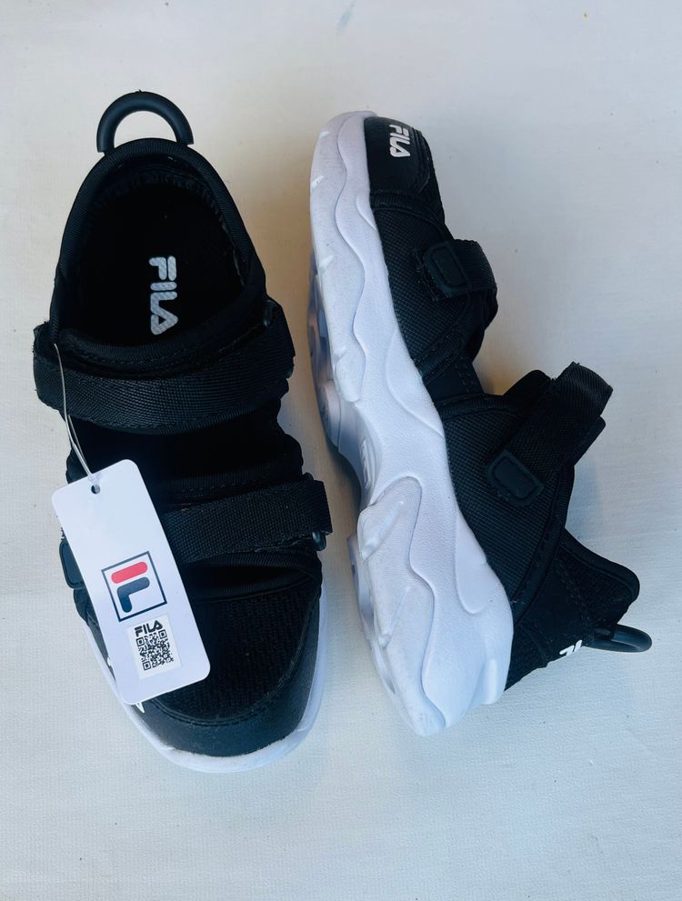 A1 Kids S4/S9/S12 x3/S2.5Fila Black Sandals With White Sole 2