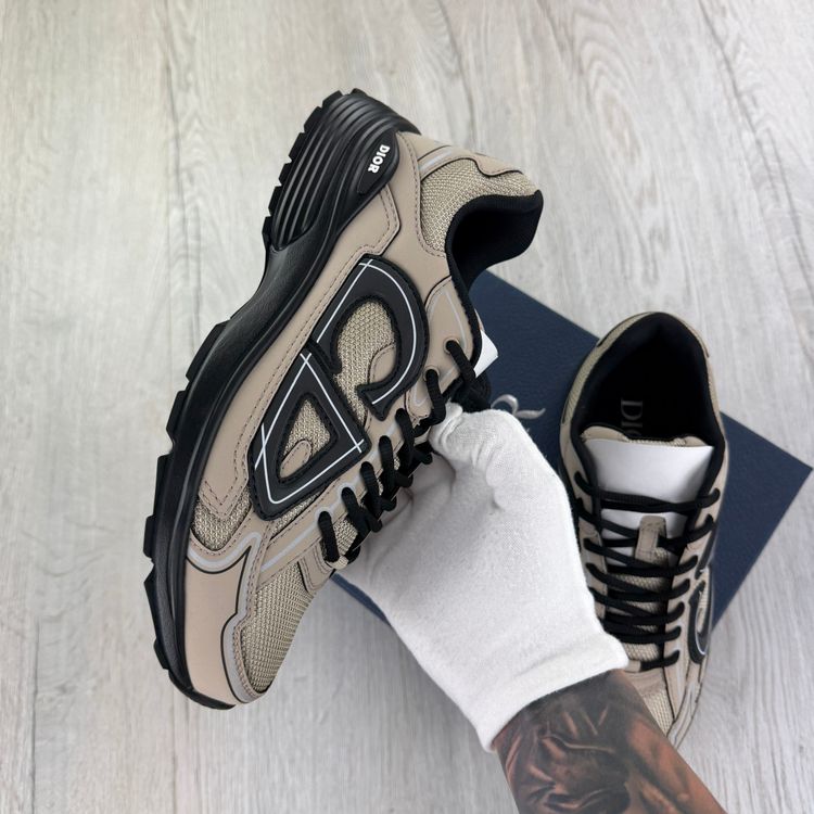 Dior B30 Men’s Beige / Black Trainers - 42 (Uk 8) 3