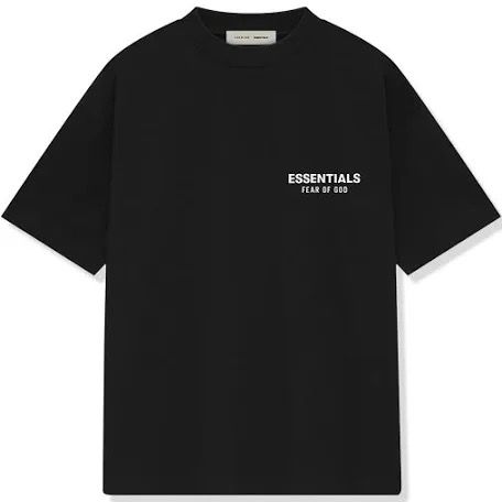 Essentials Jet Black SS25 T-Shirt-NEW SEASON!
