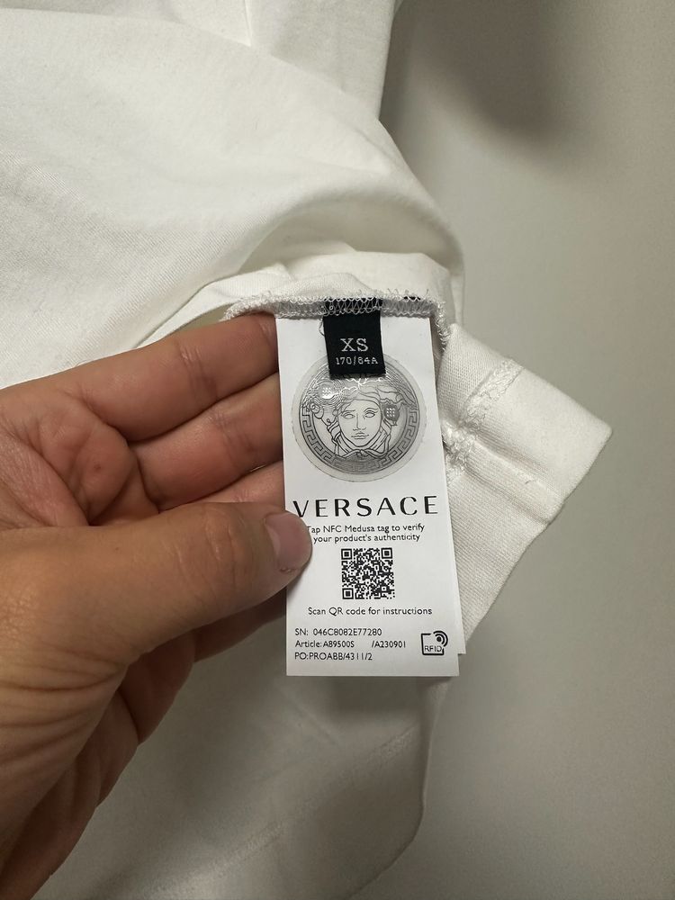 Versace White Cotton Jersey T-Shirt image 6
