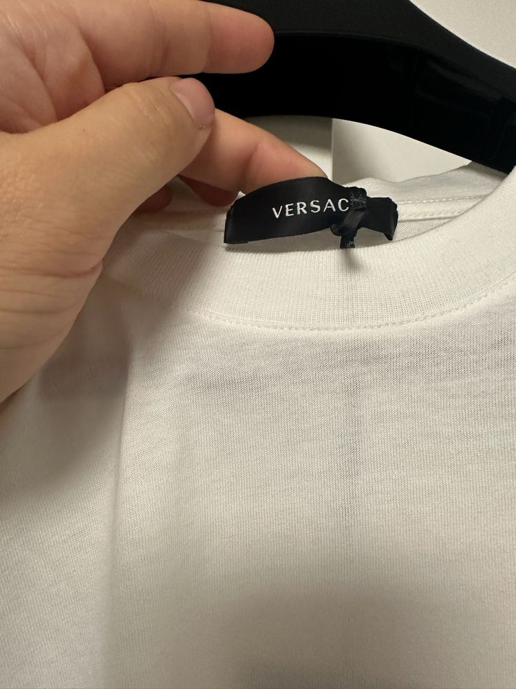 Versace White Cotton Jersey T-Shirt image 5