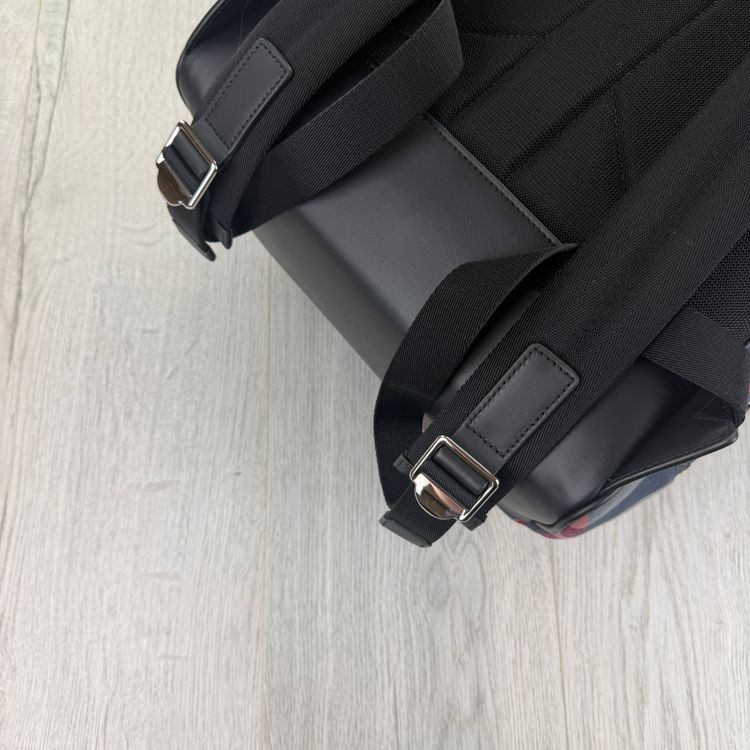 Burberry Men’s Navy Check Print Backpack image 3