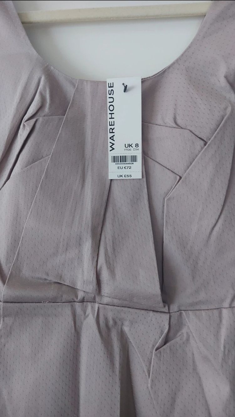 Warehouse Lilac Sleeveless Dress 8 3