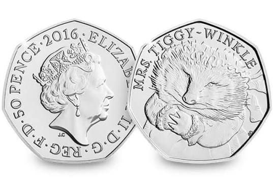 Other Mrs. Tiggy-Winkle 50 Pence Coin product image