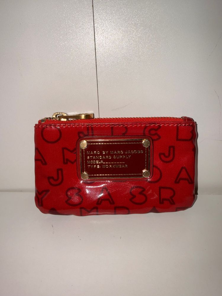 Marc by Marc Jacobs red Marc Jacob zipper wallet product image
