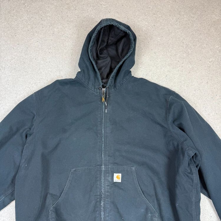 Carhartt Active Jacket 4XL J131BLK Rare Size Heavyweight Hooded Full Zip