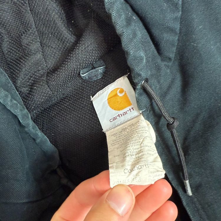 Carhartt Active Jacket 4XL J131BLK Rare Size Heavyweight Hooded Full Zip 6