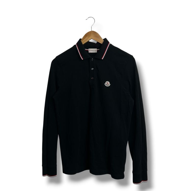 Moncler Polo Shirt long sleeve Black Small