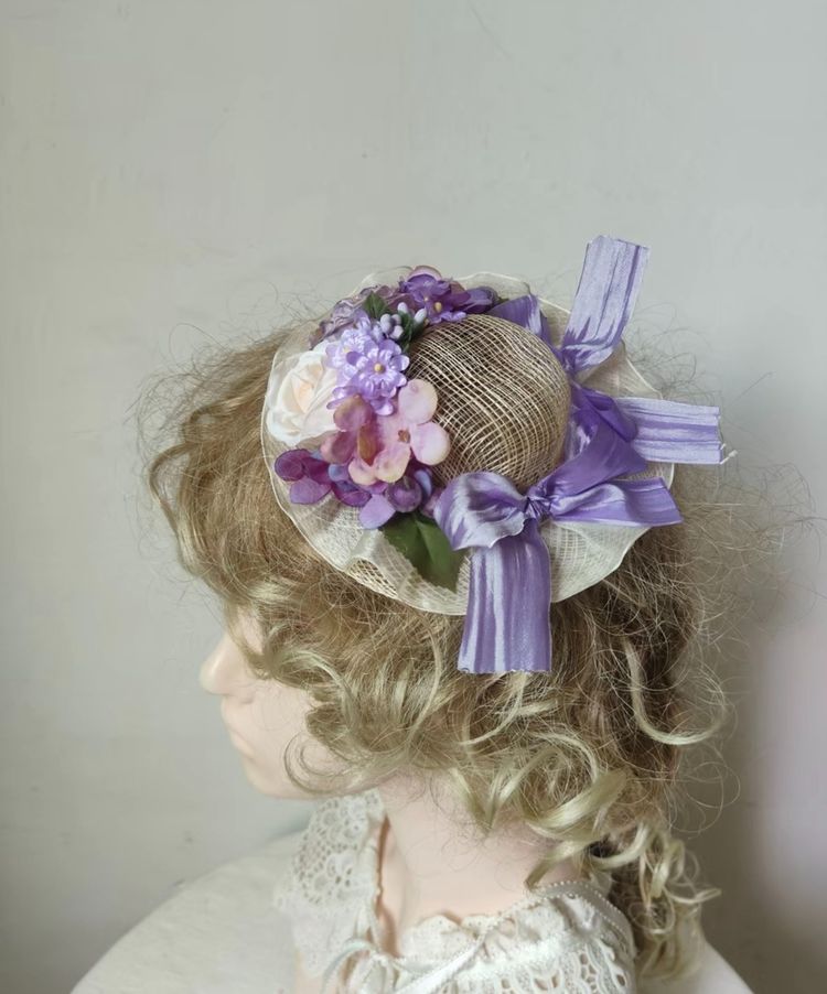 Floral Decorative Hat Fascinator imagen 2
