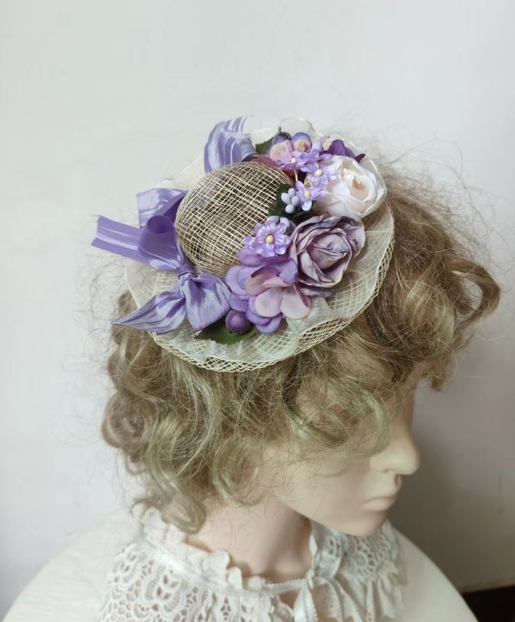 Floral Decorative Hat Fascinator imagen 1