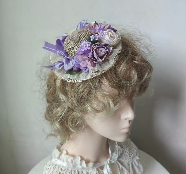 Floral Decorative Hat Fascinator imagen 3