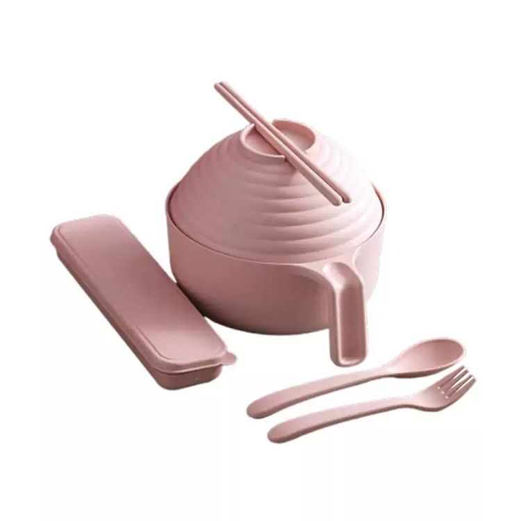 Stackable Lunch Bowl Set With Chopsticks, Spoon, Fork, And Case imagen 5