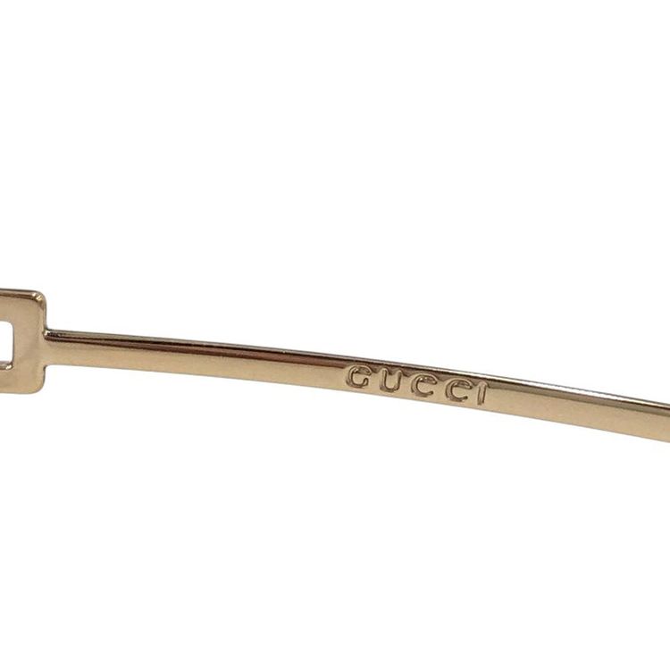 Gucci Gold Brown Tinted Rhinestone Rimless Sunglasses GG 1784 Strass 577YT 8