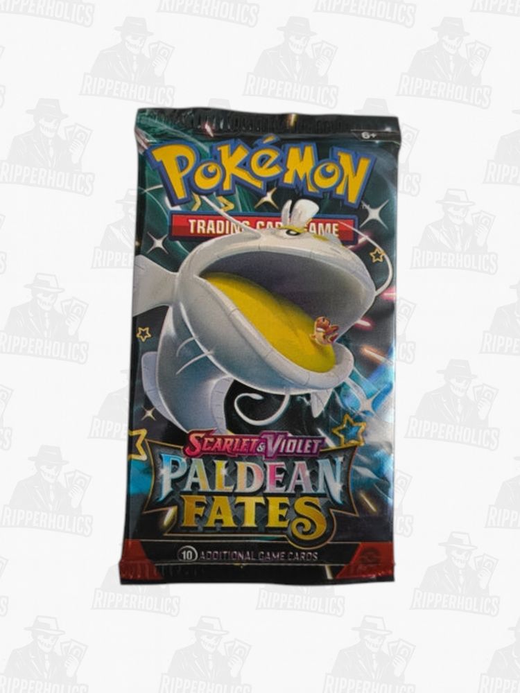 Scarlet & Violet Paldean Fates Booster Pack - ripped on stream