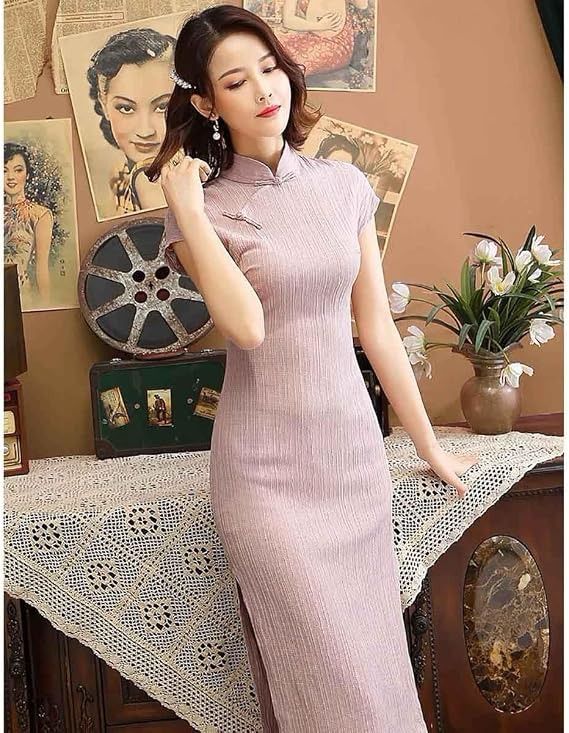 Pink Cheongsam Dress imagen 1