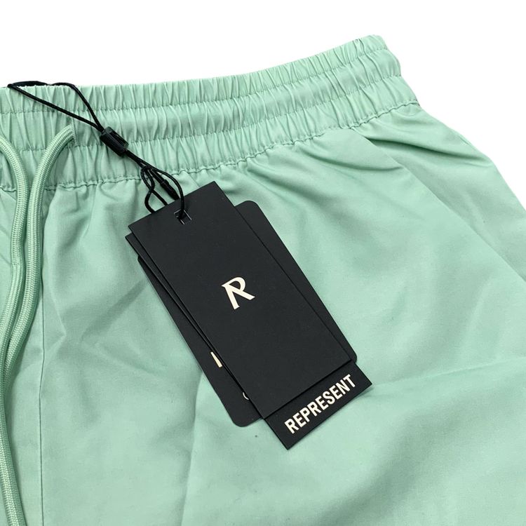 Represent XS Swim Shorts Metal Initial Washed Sage Mint Green image 5