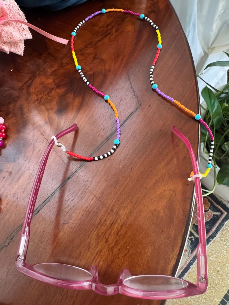  Colorful Beaded Chain Accssory for Eyeglasses image 1