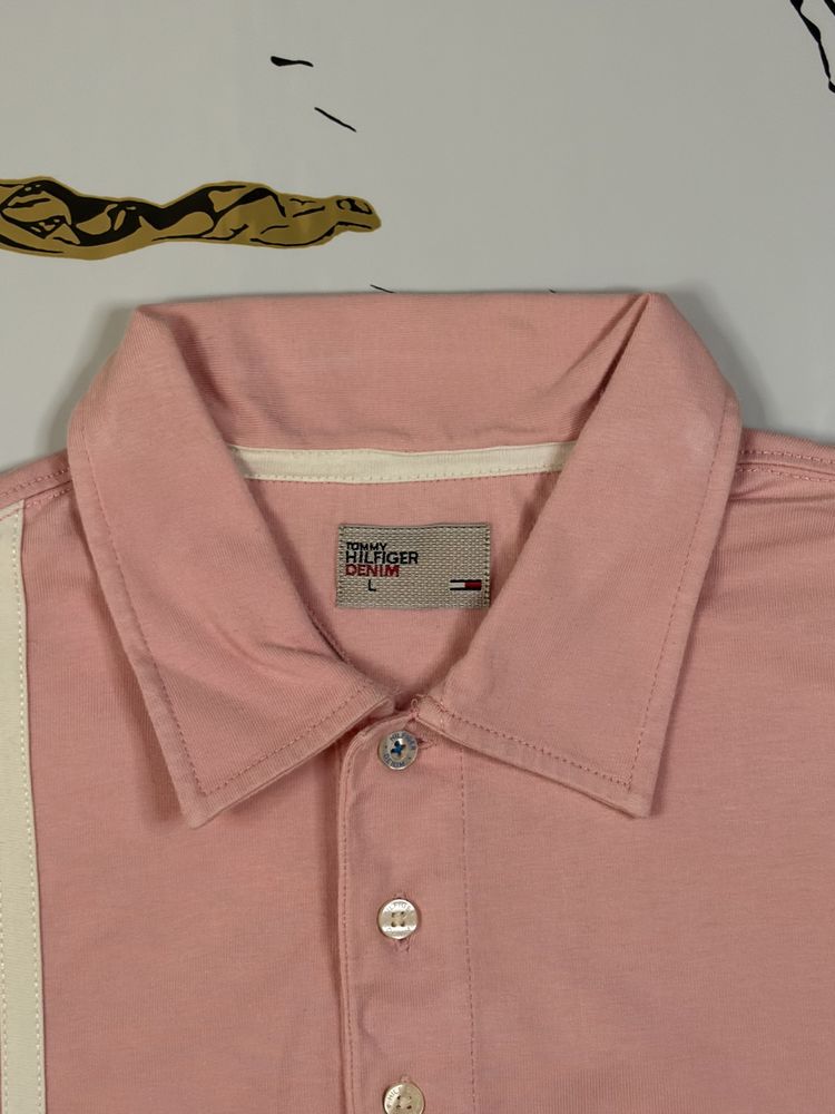 Tommy Hilfiger Denim Pink Polo Shirt 3