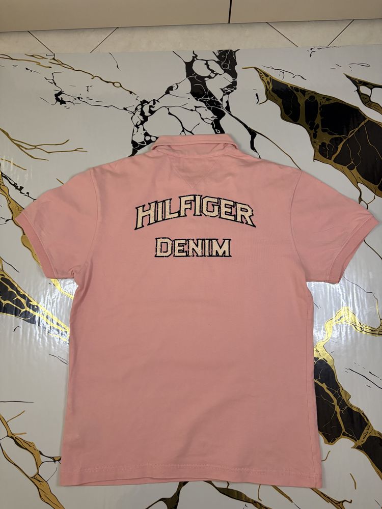 Tommy Hilfiger Denim Pink Polo Shirt 2