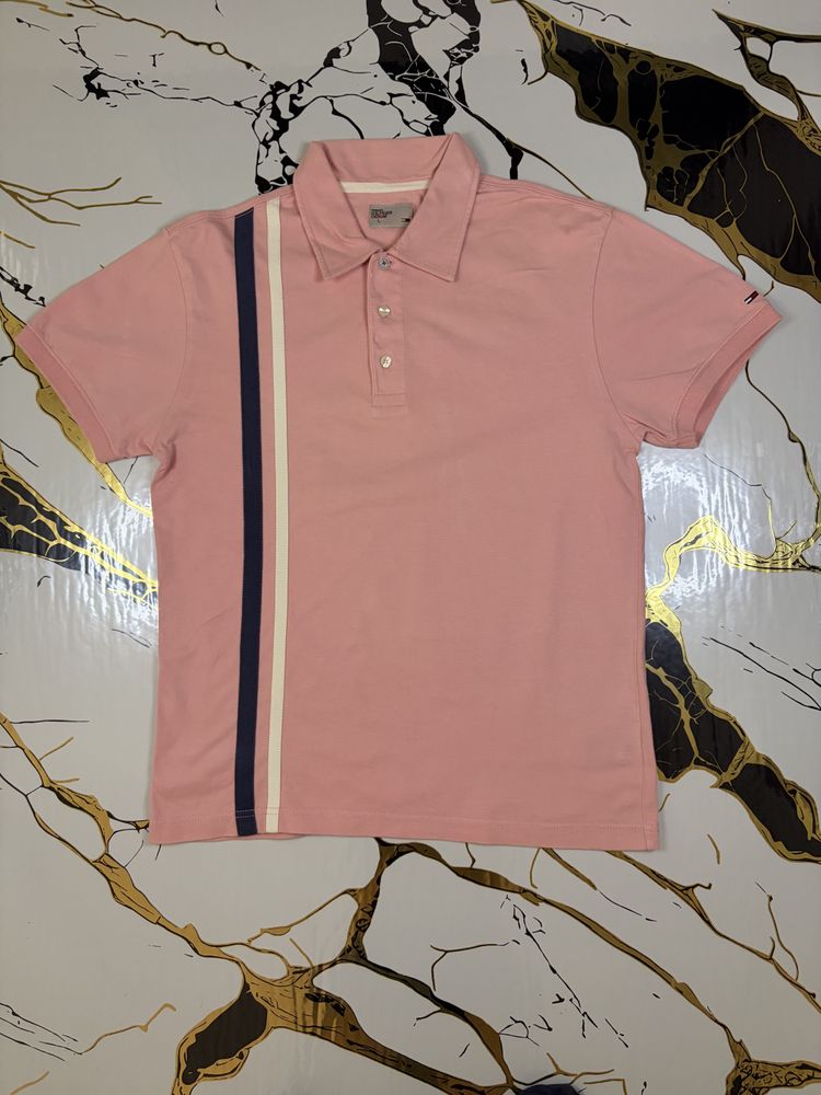 Tommy Hilfiger Denim Pink Polo Shirt
